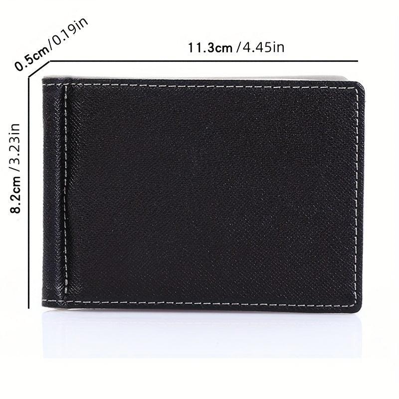 Men's Business PU Leather Short Wallet Credit Card Holder