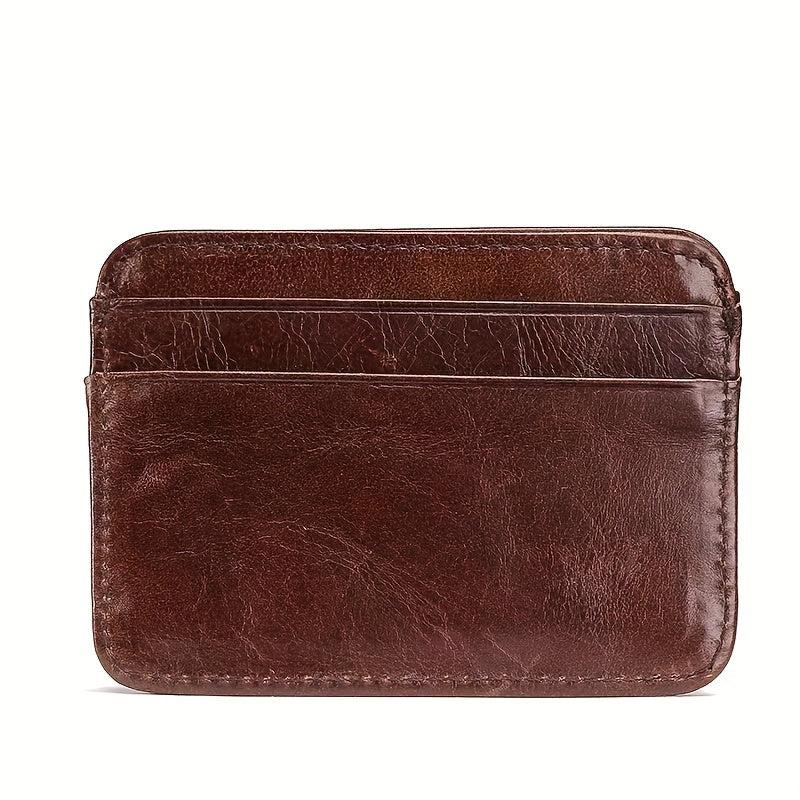 Vintage Men's Leather Wallet Card Bag Cow Leather Wallet Card Holder