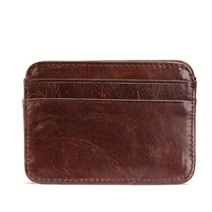 Vintage Men's Leather Wallet Card Bag Cow Leather Wallet Card Holder