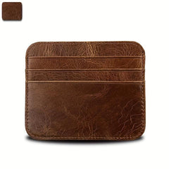 Vintage Men's Leather Wallet Card Bag Cow Leather Wallet Card Holder