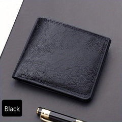Men's Short Casual Wallets With Driver's Leather Wallet