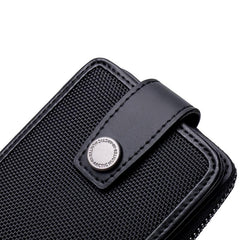 Men's Zippered Credit Card Wallet with Multiple Card Slots
