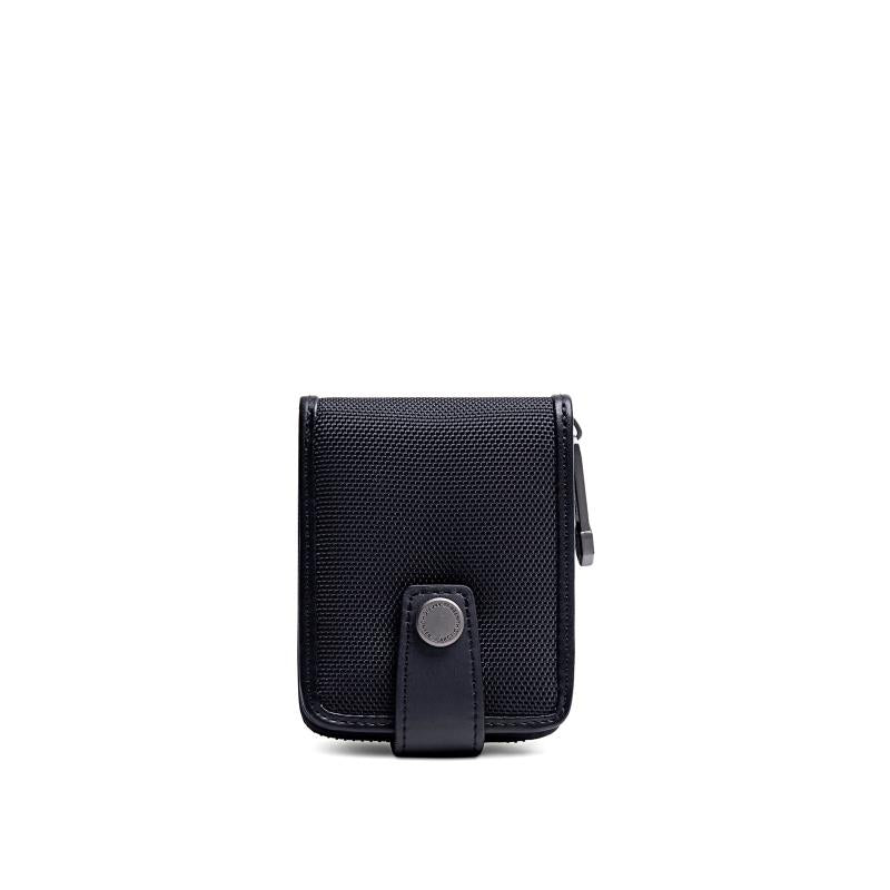 Men's Zippered Credit Card Wallet with Multiple Card Slots