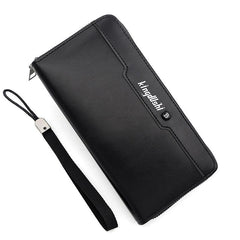 Men's Business Long Wallet Zipper Clutch Bag Mobile Phone Bag