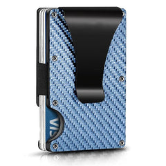 RFID Blocking Slim Wallet for Men with Money Clip