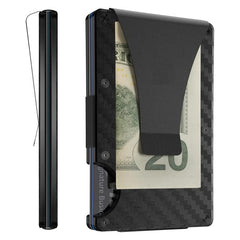 RFID Blocking Slim Wallet for Men with Money Clip