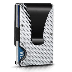 RFID Blocking Slim Wallet for Men with Money Clip