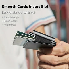 Aluminum Money Clip Wallet RFID Metal Card Holder