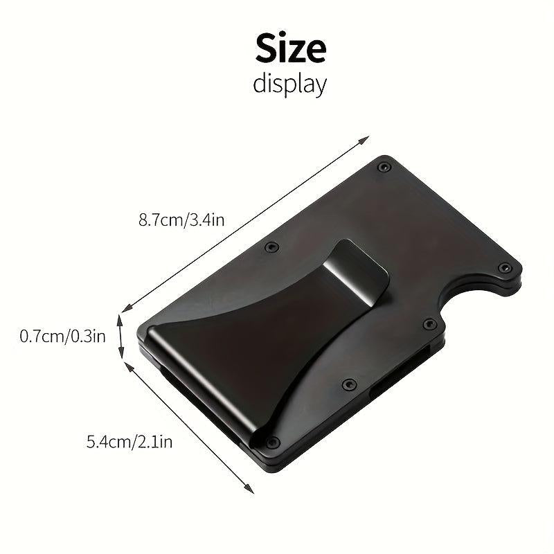 Aluminum Money Clip Wallet RFID Metal Card Holder