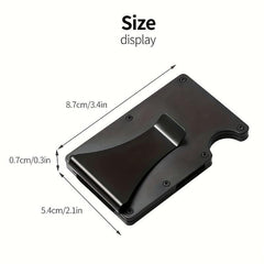 Aluminum Money Clip Wallet RFID Metal Card Holder