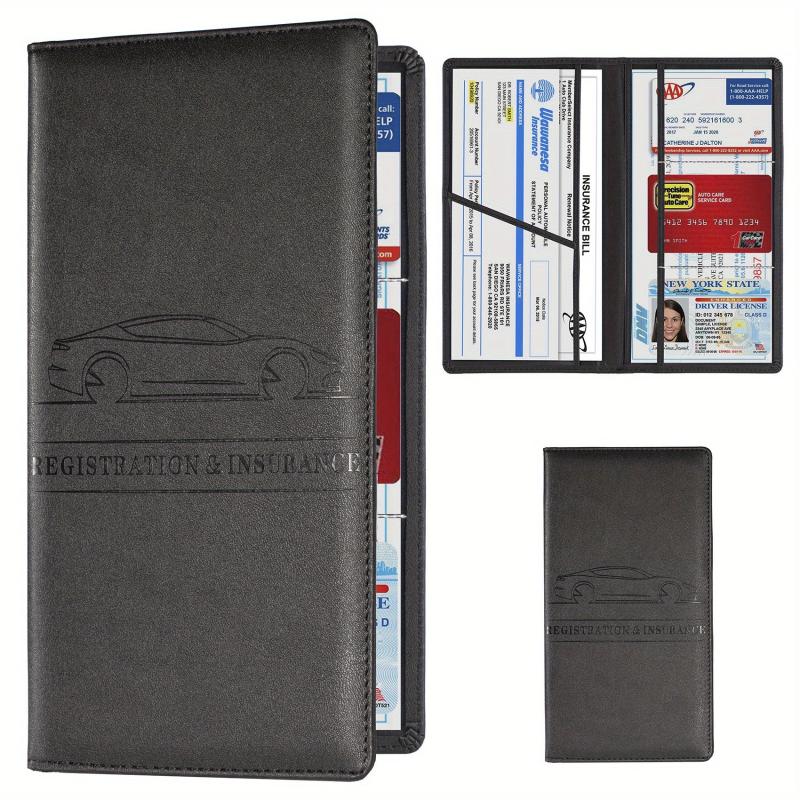 Men's Card Holder Car Registration Vehicle Insurance Card Holder Wallet