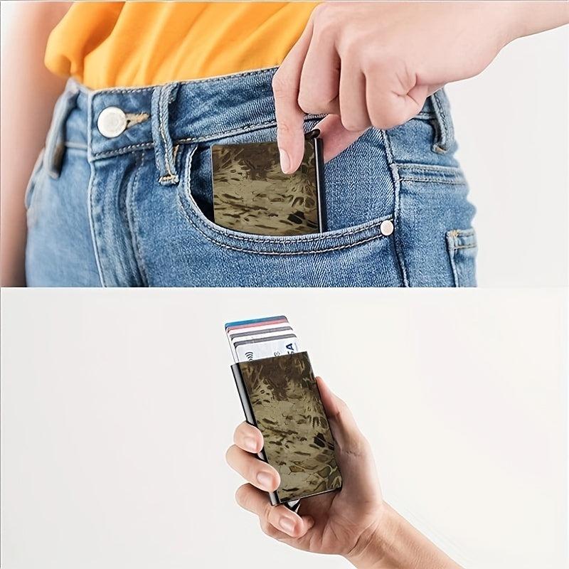 RFID Blocking Card Holder Metal Pocket Wallet