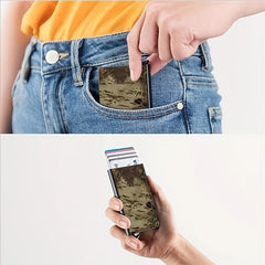 RFID Blocking Card Holder Metal Pocket Wallet