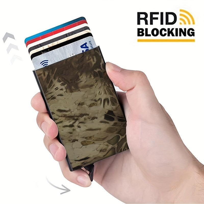 RFID Blocking Card Holder Metal Pocket Wallet