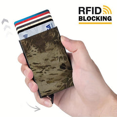 RFID Blocking Card Holder Metal Pocket Wallet