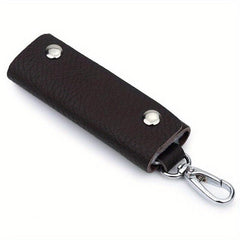 Men's Top Layer Cowhide Door Lock Key Bag
