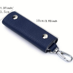 Men's Top Layer Cowhide Door Lock Key Bag