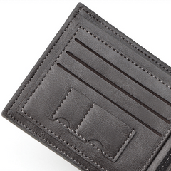Men's Business Leather Wallet RFID Blocking Card Holder Coin Purse