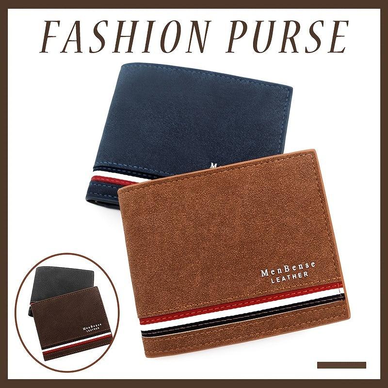 Men's PU Leather Foldable Business Coin Purse