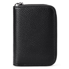 Men's RFID Blocking Zipper Wallet Leather Card Holder