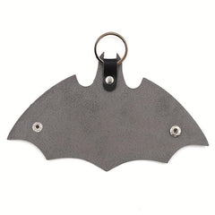 Men's Bat PU Leather Key Bag with Keyring