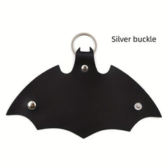 Men's Bat PU Leather Key Bag with Keyring