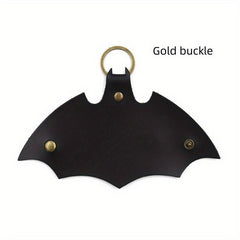 Men's Bat PU Leather Key Bag with Keyring