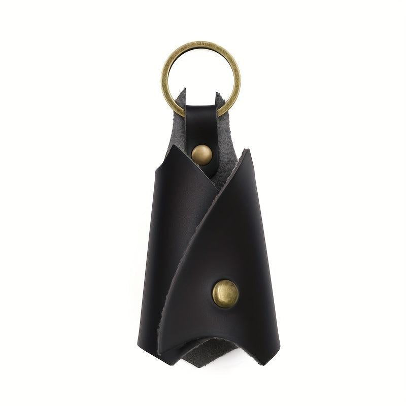 Men's Bat PU Leather Key Bag with Keyring