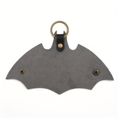 Men's Bat PU Leather Key Bag with Keyring