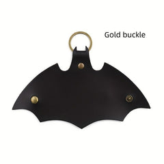 Men's Bat PU Leather Key Bag with Keyring