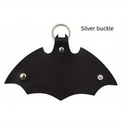 Men's Bat PU Leather Key Bag with Keyring