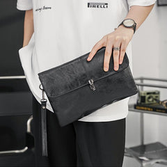 Men's Business Hand Bag with Lock Buckle