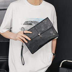 Men's Business Hand Bag with Lock Buckle