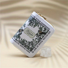 Card Holder Wallet PU Leather 18 Card Slots Zipper Bank Credit Card Case