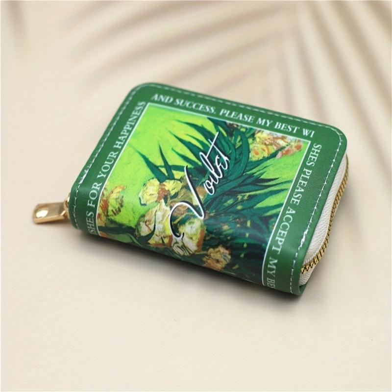 Card Holder Wallet PU Leather 18 Card Slots Zipper Bank Credit Card Case