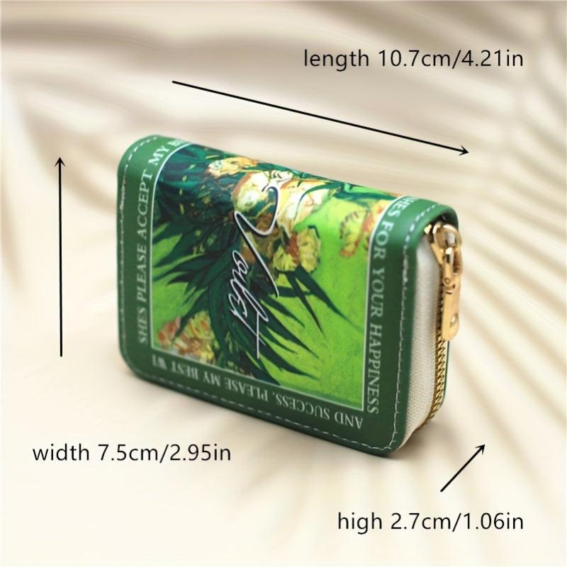 Card Holder Wallet PU Leather 18 Card Slots Zipper Bank Credit Card Case