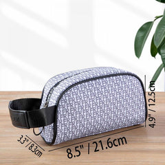Waterproof PU Leather Toiletry Bag for Men