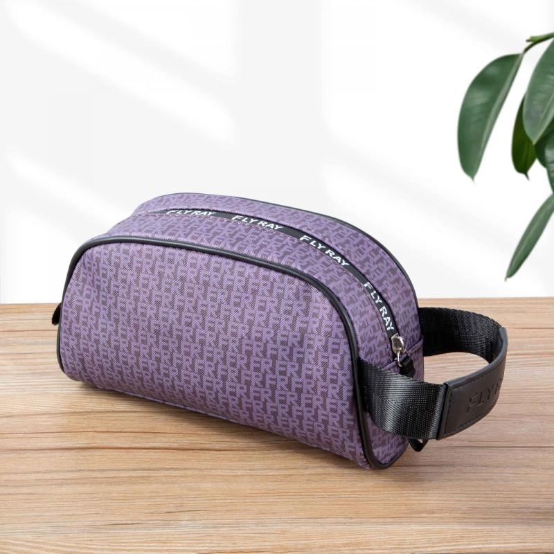 Waterproof PU Leather Toiletry Bag for Men