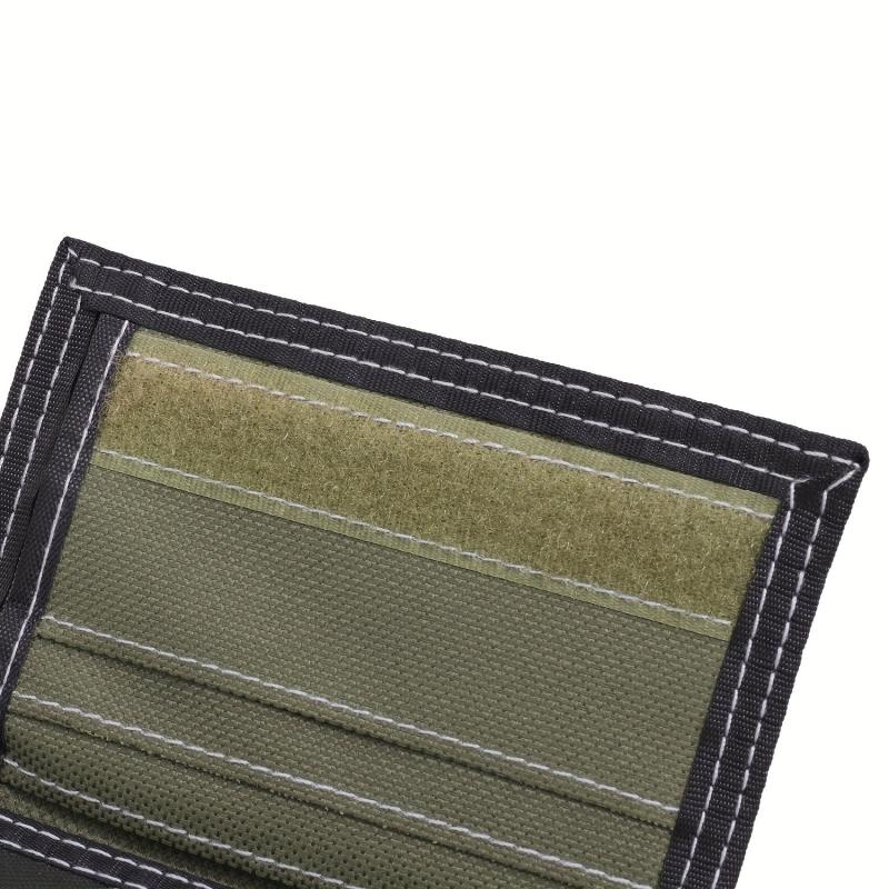 Men's Classic Canvas Wallet Zipper Coin Pocket Sports Money Clip