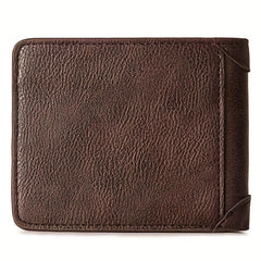 Men's Leather Short Wallet Coin Purse Ultra Thin Personalized Money Holder