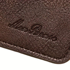 Men's Leather Short Wallet Coin Purse Ultra Thin Personalized Money Holder