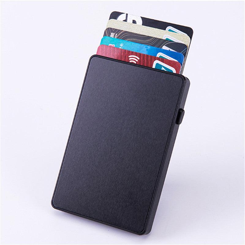 Men's Aluminum Wallet Ultra Thin Purse Pop up Button