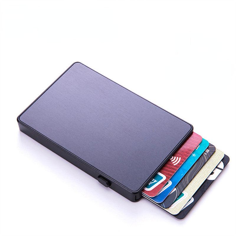 Men's Aluminum Wallet Ultra Thin Purse Pop up Button