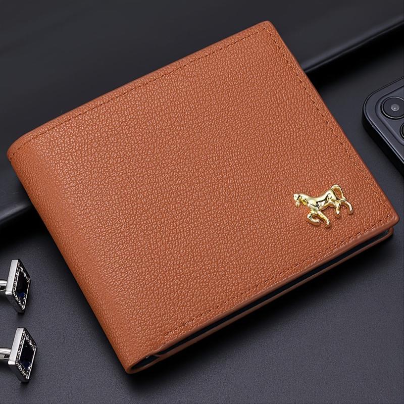 Men's PU Leather Business Wallet Card Holder