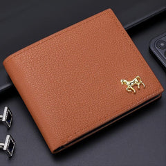 Men's PU Leather Business Wallet Card Holder
