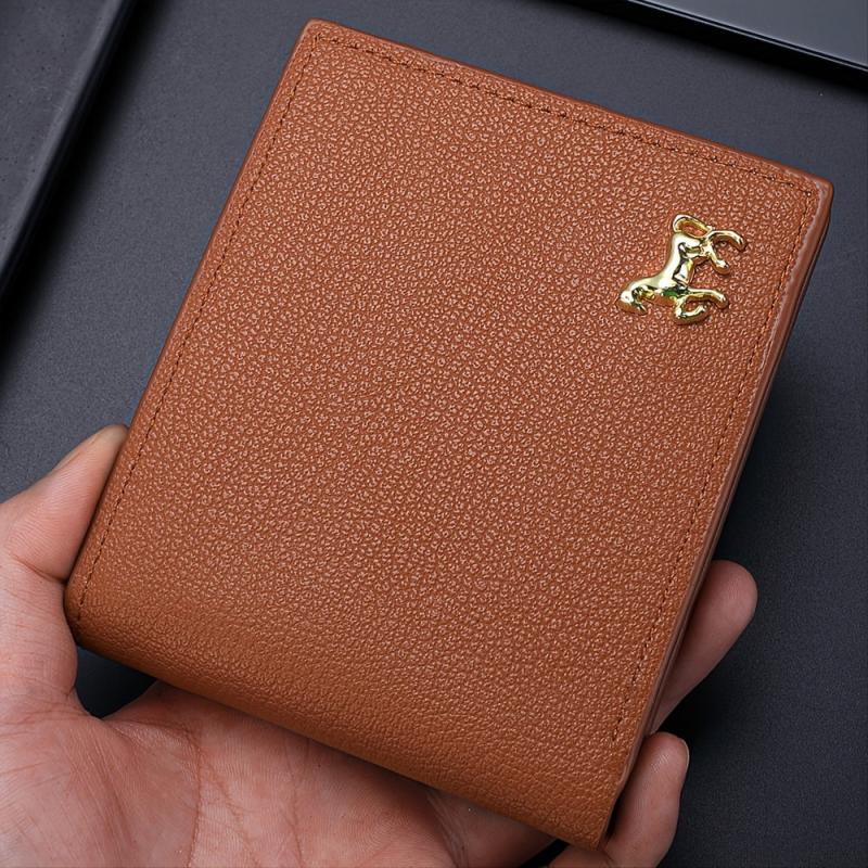 Men's PU Leather Business Wallet Card Holder