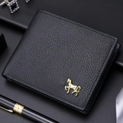 Men's PU Leather Business Wallet Card Holder