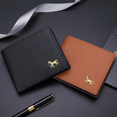 Men's PU Leather Business Wallet Card Holder
