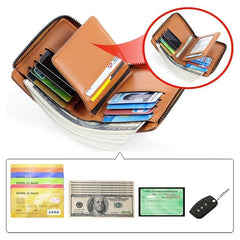 Retro Men's Large Capacity Wallet PU Leather Wallet