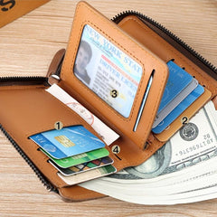 Retro Men's Large Capacity Wallet PU Leather Wallet